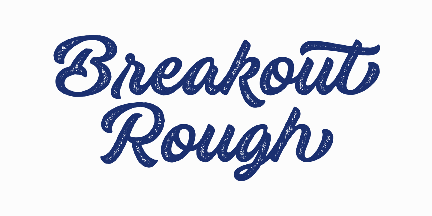 Przykład czcionki Breakout Regular
